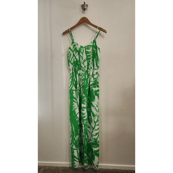 Lilly Pulitzer for Target 20th anniversary floral green jumpsuit XS - Picture 1 of 7